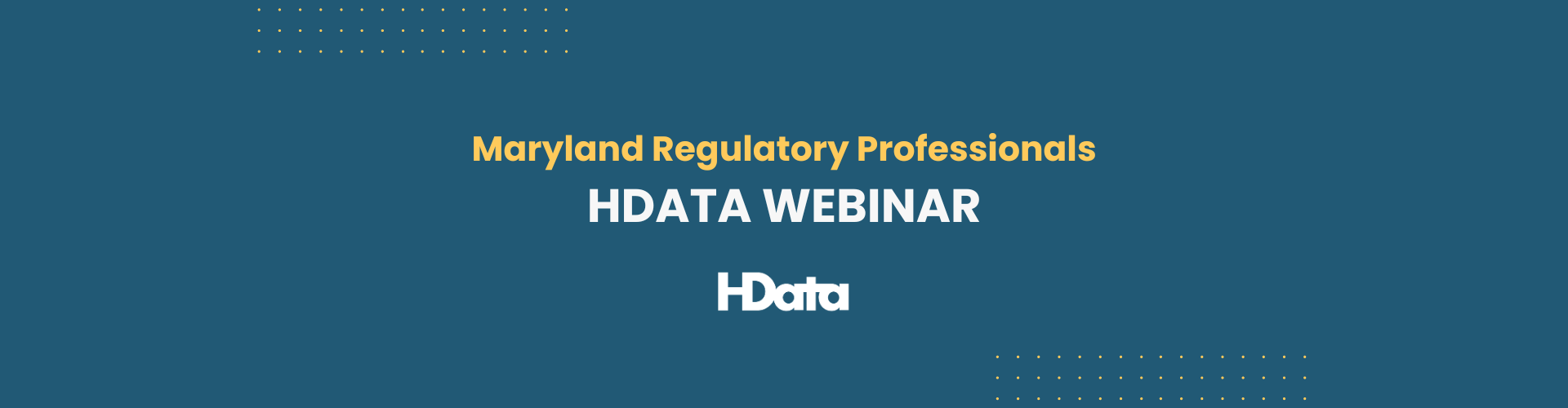 Maryland Regulatory Professionals Webinar